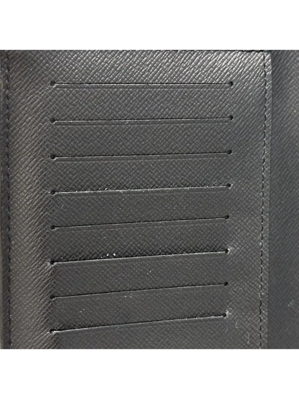 Louis Vuitton Wallet Epi Portefeuille Brazza Noir Black Bifold Simple